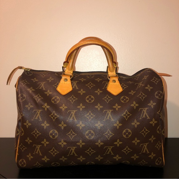 Louis Vuitton Authentic Speedy 35;Date Code(TH0033),w/Dust Bag/COA - Picture 1 of 17